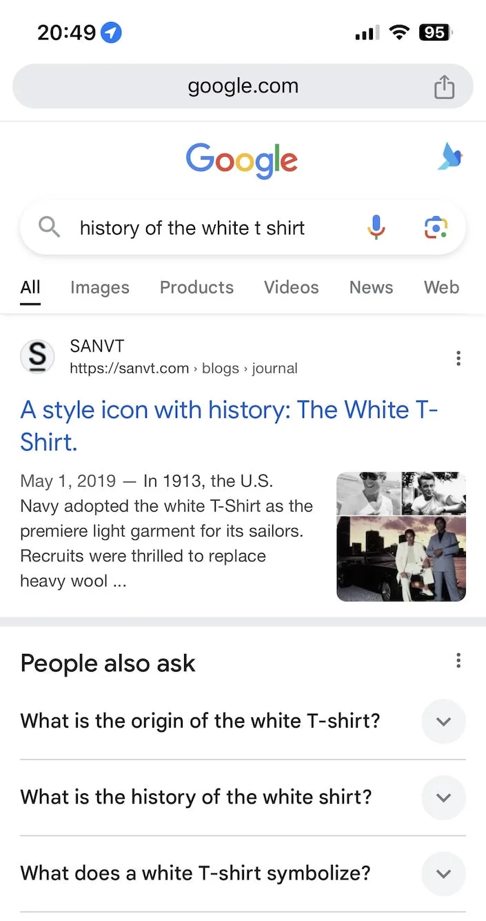 sanvt marketing case study history of the white t shirt