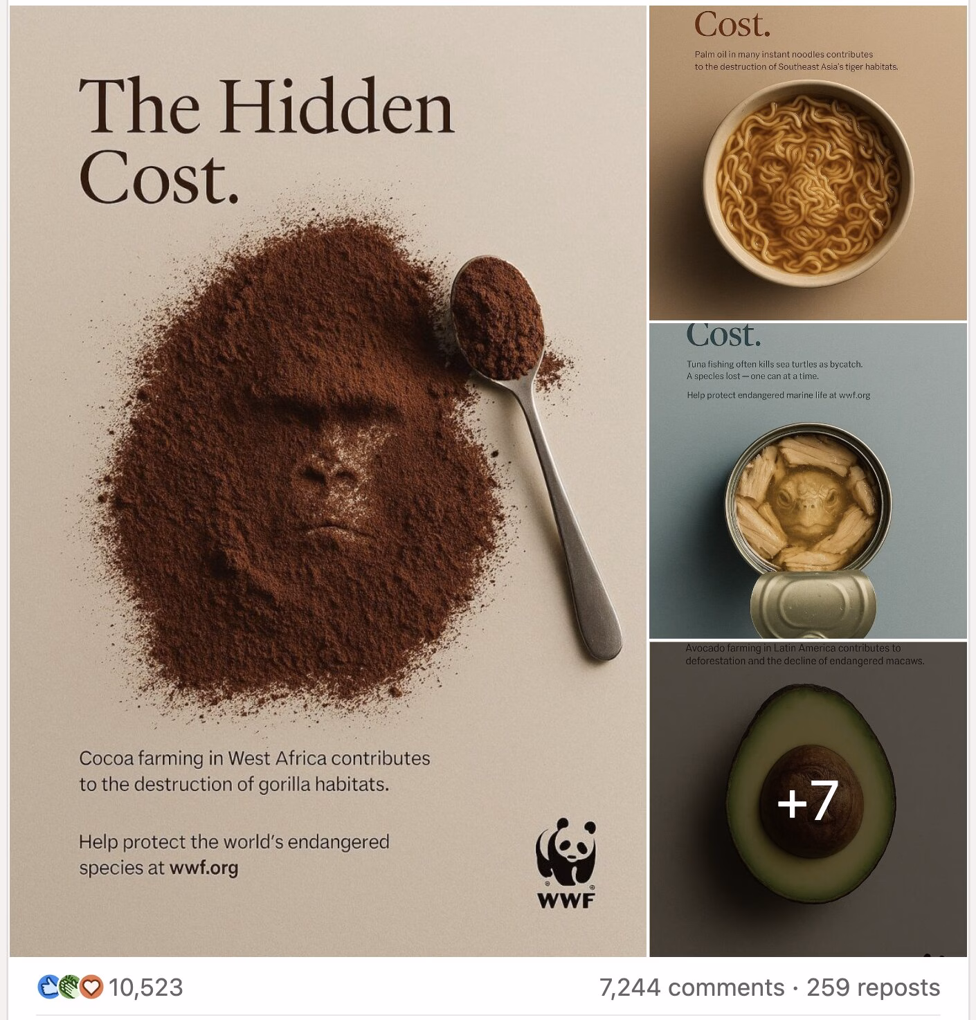 Hidden cost campaign from WWF Denmark - Nikolaj Lykke Viborg on Linkedin