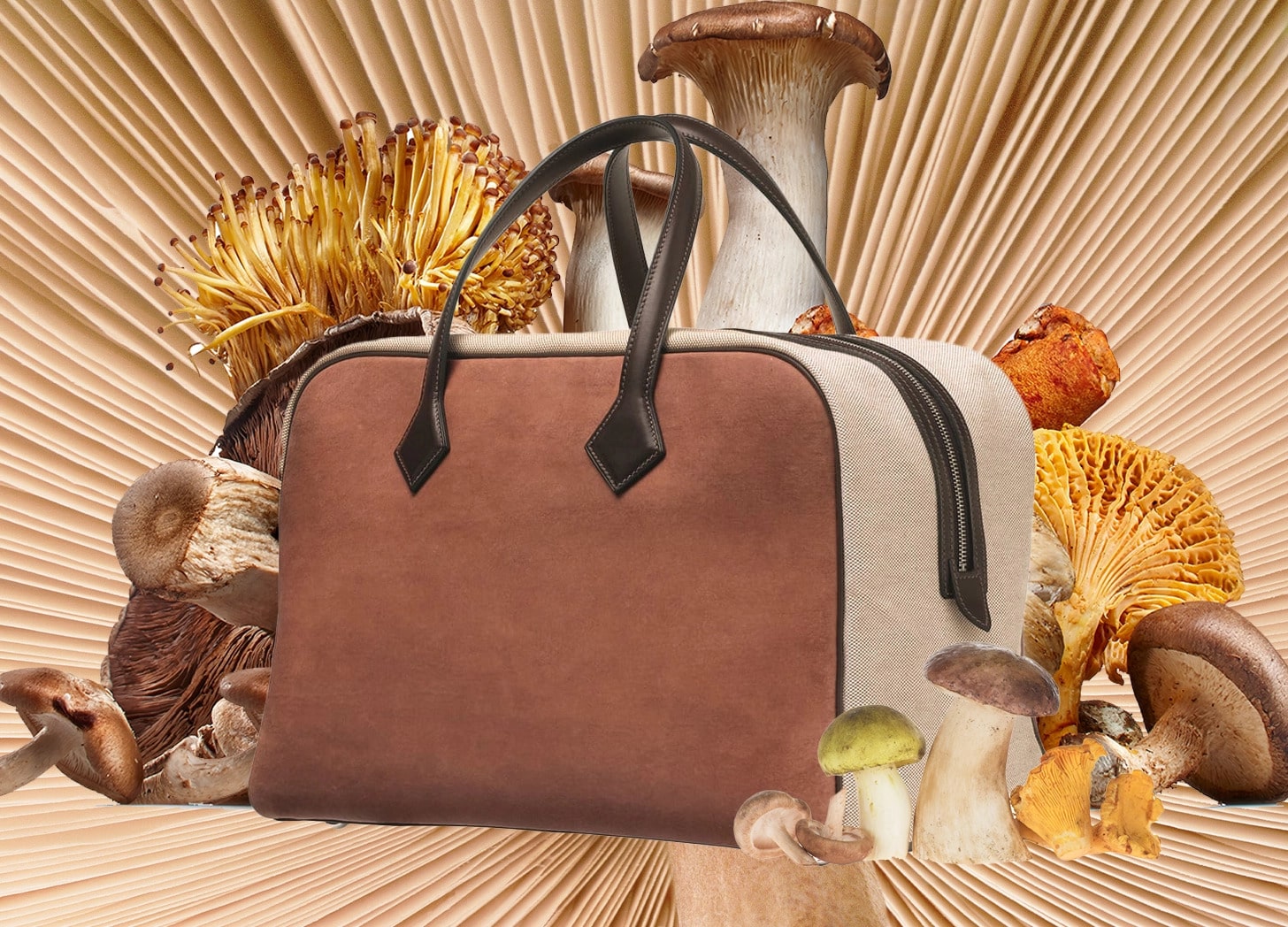 Hermes bag mushroom leather mycelium