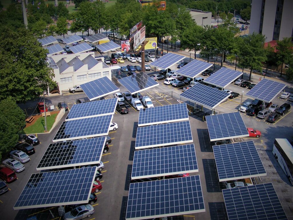 Solar panels soon to cover large French parking lots
