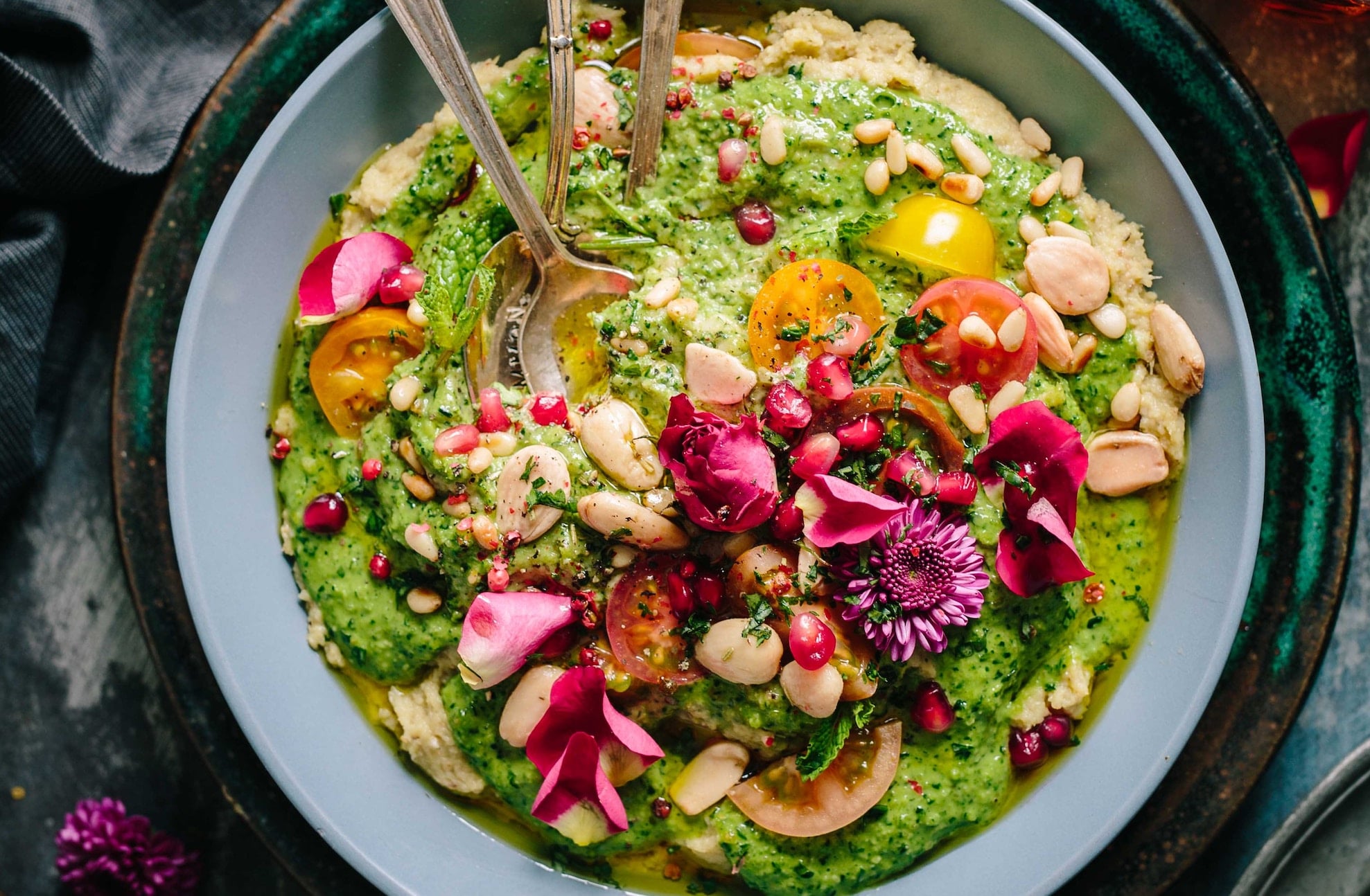 A vegan plate of food