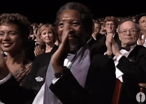 Morgan Freeman applause