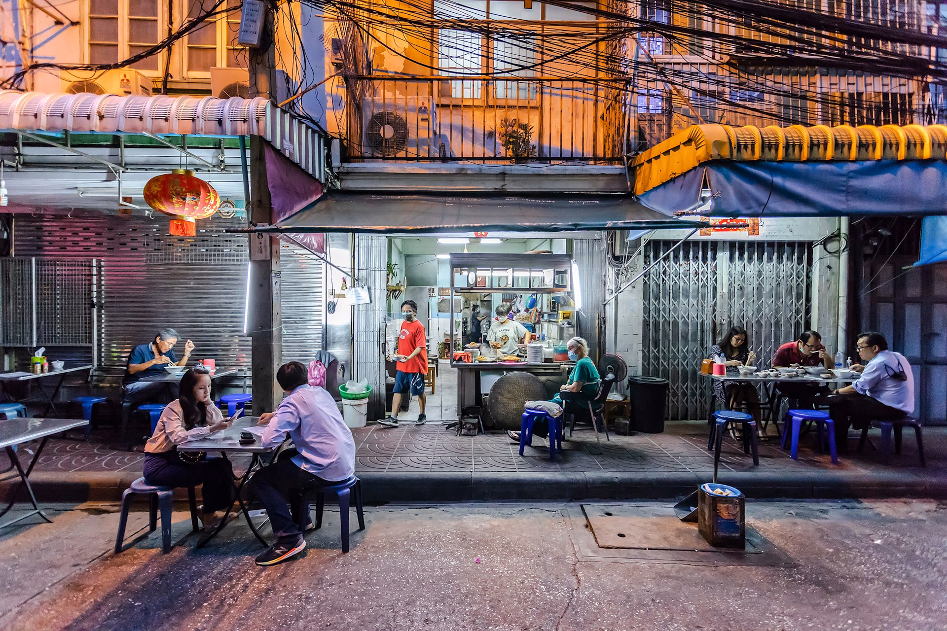 A street food vendor in Bangkok